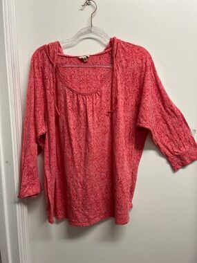 Women’s Lightweight orange Hooded pullover Top